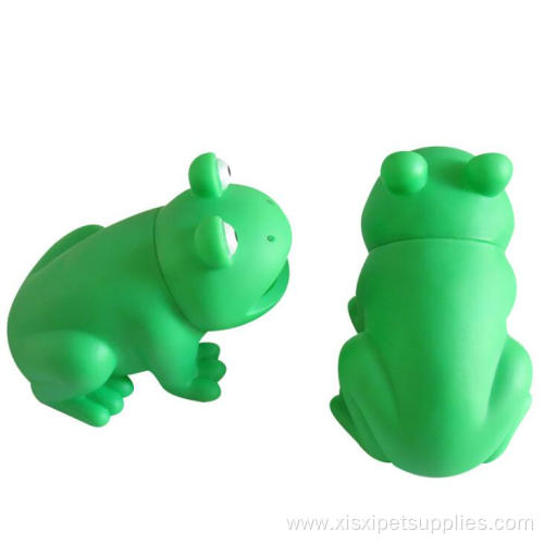 Durable Interactive Frog Vinyl Squeaky Dog Toy